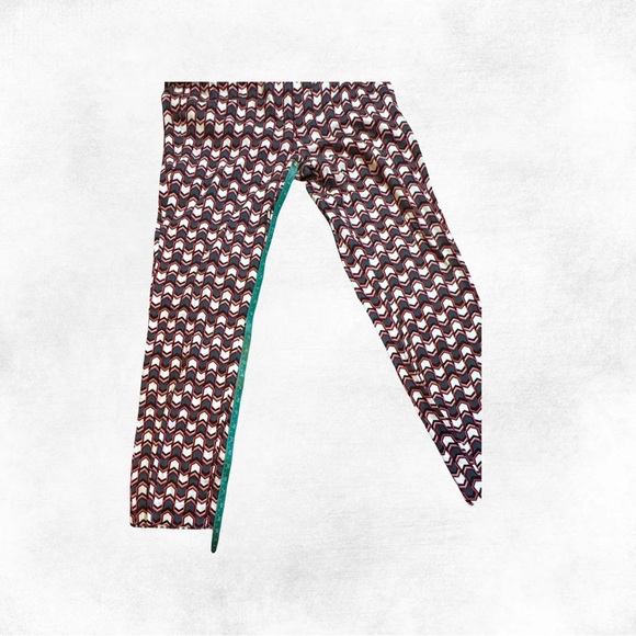 Anne Klein Geometric Print Slim Pants Size 10 - Picture 5 of 7